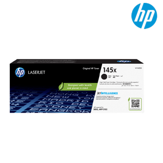 HP 145X Blk LaserJet Toner Cartridge (W1450X, 3800 Pages Yield, For LaserJet Pro 3001-3008dn/dw)