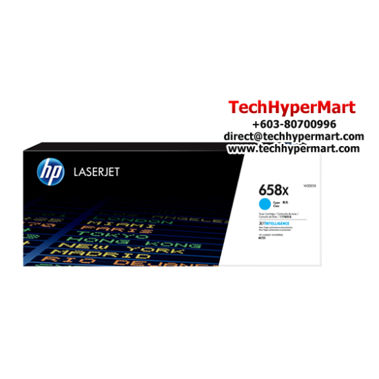 HP 658X Color Toner Cartridge (W2001X(C), W2003X(M), W2002X(Y), 28,000 Pages Yield, For M751)