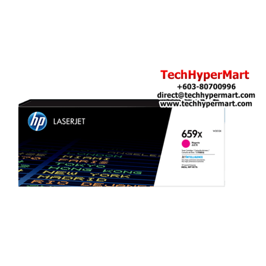 HP 659X Color Toner Cartridge (W2011X(C), W2013X(M), W2012X(Y), 29,000 Pages, For M856)