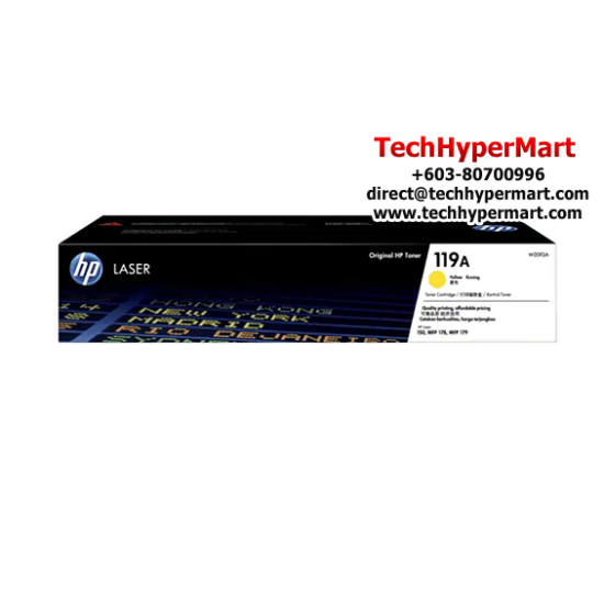 HP 119A Cyan Original Laser Toner Cartridge (W2091A, 700 Pages Yield, For 119A)