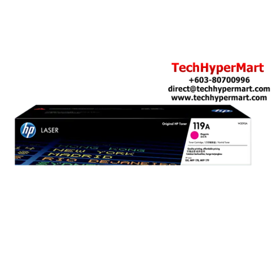 HP 119A Cyan Original Laser Toner Cartridge (W2091A, 700 Pages Yield, For 119A)