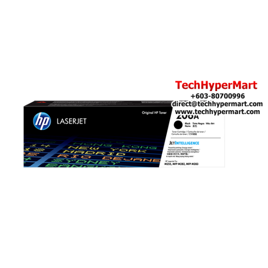 HP 206A LaserJet Toner Cartridge (W2110A, 1350 Pages, For M255dw, M255nw, M282nw, M283cdw, M283fdn, M283fdw) HP 206A LaserJet Toner Cartridge (W2110A, 1350 Pages, For M255dw, M255nw, M282nw, M283cdw, M283fdn, M283fdw)