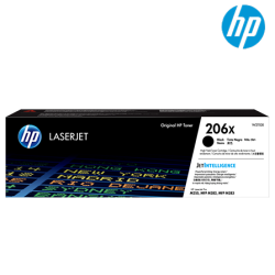 HP 206X  LaserJet Toner Cartridge (W2110X, 3150 Pages, For M283fdw, M255dw)