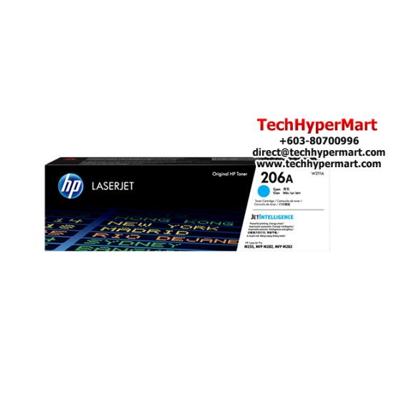 HP 206A Colour LaserJet Toner Cartridge (W2111A, 1250 Pages, For M283fdw, M255dw) HP 206A Colour LaserJet Toner Cartridge (W2111A, 1250 Pages, For M283fdw, M255dw)
