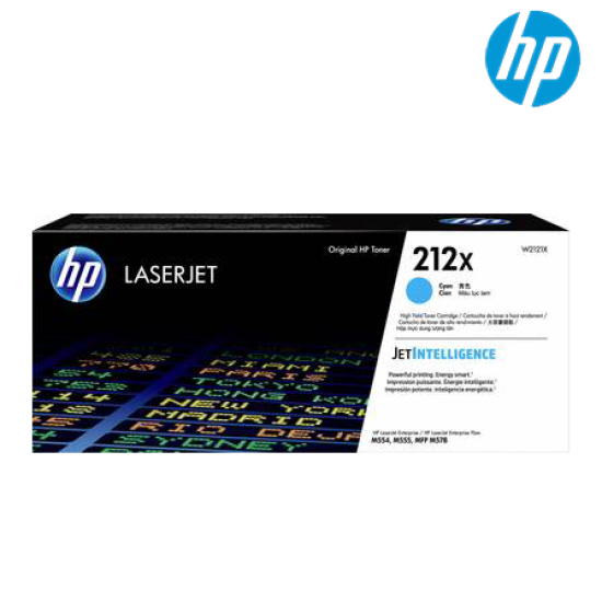 HP 212X High Yield Cyan Original LaserJet Toner Cartridge (W2121X, 10000 Pages Yield, For LaserJet)