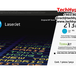 HP 213A Colour Original LaserJet Toner Cartridge (W2131A, 3000 Pages Yield, For Color Laser 5700dn 6700dn, MFP 5800, MFP 6800dn)