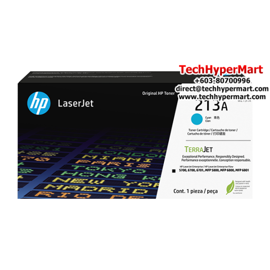 HP 213A Colour Original LaserJet Toner Cartridge (W2131A, 3000 Pages Yield, For W2131A)