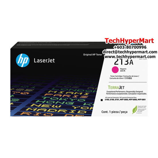 HP 213A Colour Original LaserJet Toner Cartridge (W2131A, 3000 Pages Yield, For W2131A)