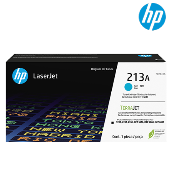 HP 213A Colour Original LaserJet Toner Cartridge (W2131A, 3000 Pages Yield, For W2131A)