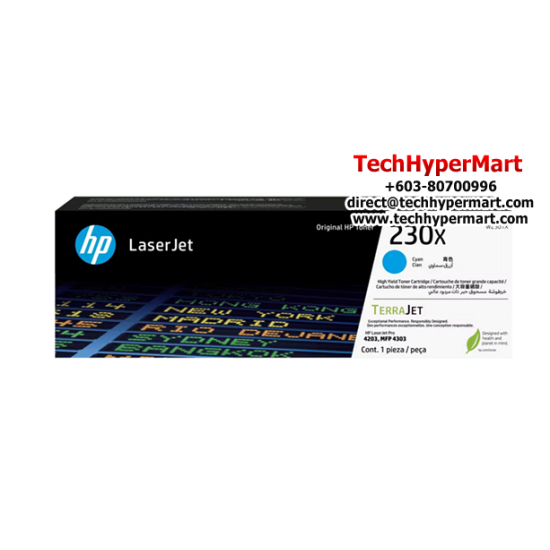 HP 230X High Colour Original LaserJet Toner Cartridge (W2301X, 5500 Pages Yield, For LaserJet Pro 4201-4203dne/dwe) HP 230X High Colour Original LaserJet Toner Cartridge (W2301X, 5500 Pages Yield, For LaserJet Pro 4201-4203dne/dwe)