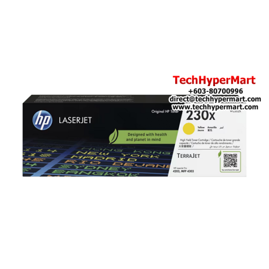 HP 230X High Colour Original LaserJet Toner Cartridge (W2301X, 5500 Pages Yield, For LaserJet Pro 4201-4203dne/dwe)