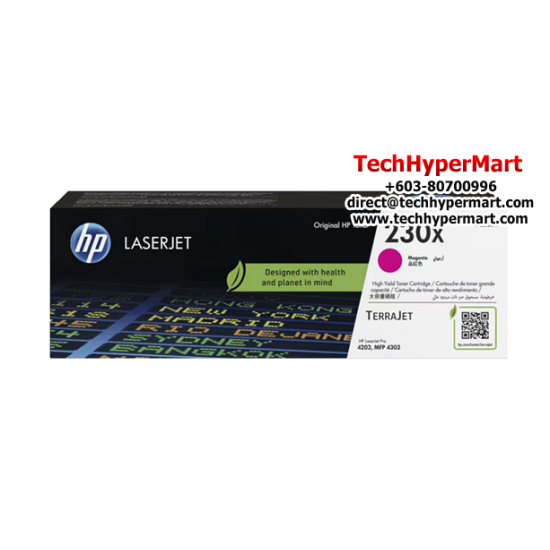 HP 230X High Colour Original LaserJet Toner Cartridge (W2301X, 5500 Pages Yield, For LaserJet Pro 4201-4203dne/dwe)