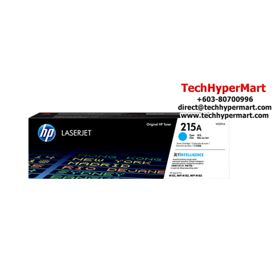 HP 215A Color LaserJet Toner Cartridge (W2311A, W2312A, W2313A, 850 Pages, For M182nw, M183) HP 215A Color LaserJet Toner Cartridge (W2311A, W2312A, W2313A, 850 Pages, For M182nw, M183)