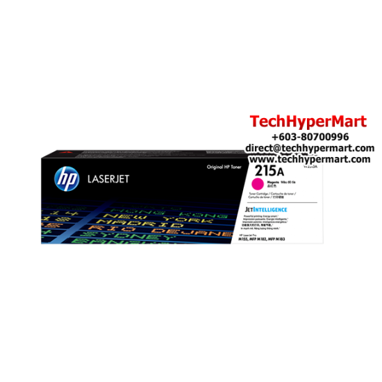 HP 215A Color LaserJet Toner Cartridge (W2311A, W2312A, W2313A, 850 Pages, For M182nw, M183) HP 215A Color LaserJet Toner Cartridge (W2311A, W2312A, W2313A, 850 Pages, For M182nw, M183)
