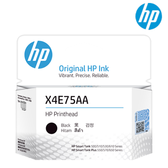 HP Black Printhead (X4E75AA, 2400 Page Yield, For 515, 615)