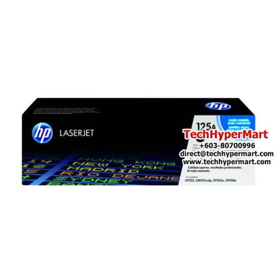 HP 125A Black Original LaserJet Toner Cartridge (CB540A) (HP Color LaseJet CP1215/1515, 2200 Pages Yield) HP 125A Black Original LaserJet Toner Cartridge (CB540A) (HP Color LaseJet CP1215/1515, 2200 Pages Yield)