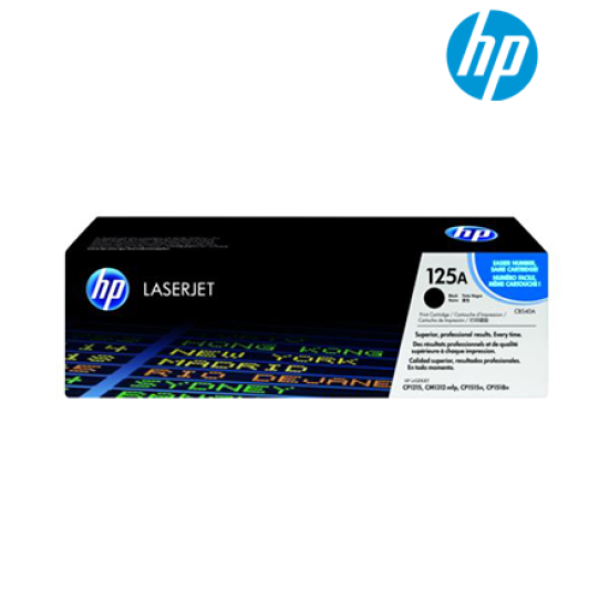 HP 125A Black Original LaserJet Toner Cartridge (CB540A) (HP Color LaseJet CP1215/1515, 2200 Pages Yield)