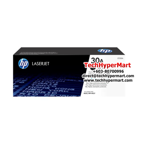 HP 30A Black Original LaserJet Toner Cartridge (CF230A) (For Pro M203dn,Pro M203dw Printer, 1600 Yield )