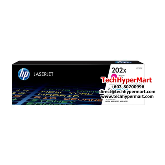 HP 202X High Yield Magenta Original LaserJet Toner (CF503X) (For Color LaserJet Pro M254 Series)