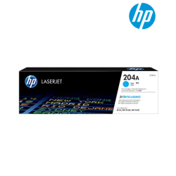 HP 204A Cyan Original LaserJet Toner Cartridge (CF511A) (For Color LaserJet Pro M154a, MFP M180n, 900 Pages Yield)