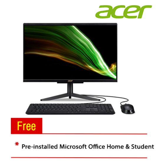 Acer Aspire C24-1610-200W11 23.8" AIO Desktop PC (N200, 8GB, 512GB, Intel, W11H, Off H&S)