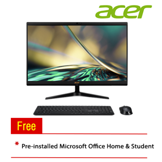 Acer Aspire C24-1800-1305W11 23.8" AIO Desktop PC (i3-1305U, 8GB, 512GB, Intel, W11H, Off H&S)