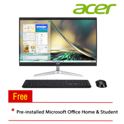 Acer Aspire C24-1851-1340W11T 23.8" AIO Desktop PC (i5-1340P, 8GB, 512GB, Intel, W11H, Off H&S, Touchscreen)