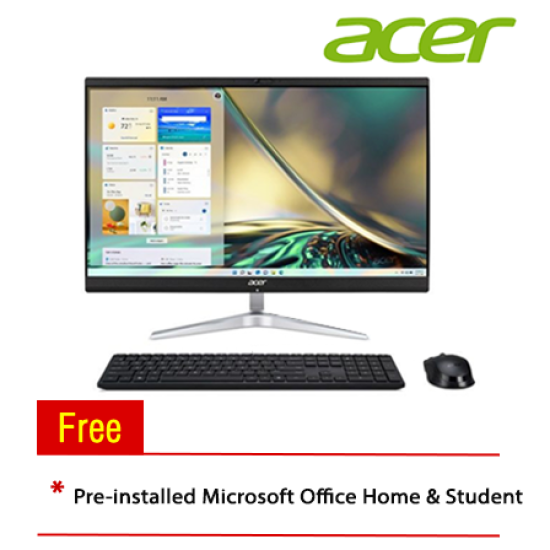 Acer Aspire C24-1851-1360W11T-32 23.8" AIO Desktop PC (i7-1360P, 32GB, 512GB, Intel, W11H, Off H&S, Touchscreen)