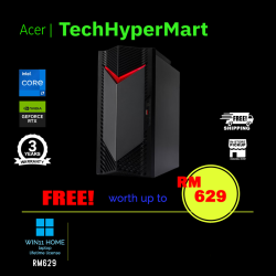 Acer Nitro N50-656-14700W11D Desktop PC (i7-14700F, 8GB, 512GB, NV RTX4060, W11H)