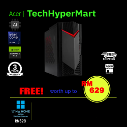 Acer Nitro N50-660-265W11 Desktop PC (Ultra 7 265F, 16GB, 512GB, NV RTX5060, W11H, AI)