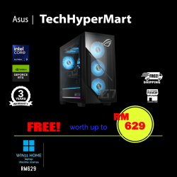 Asus ROG G700TF-09285K183W Desktop PC (Ultra 9 285K, 32GB, 1TB, NV RTX5080, W11H)