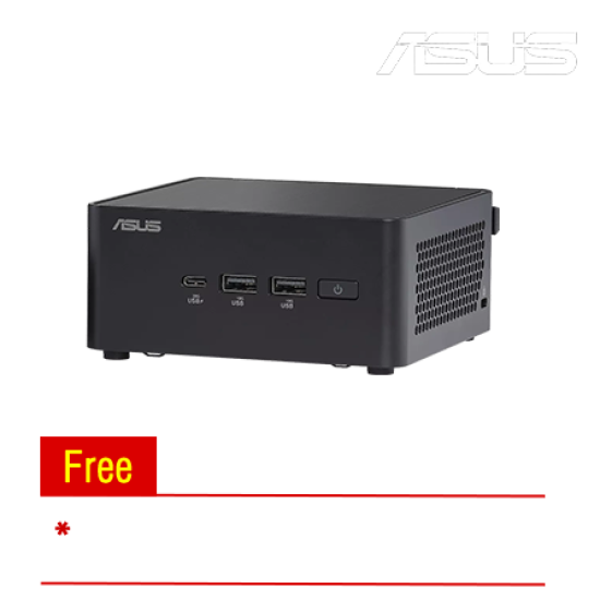 Asus RNUC14RVHU500000I Mini Desktop PC (Ultra 5 125H,  2 x SO-DDR5, 2 x M.2 PCIe Gen4x4, 1 x SATA Port, Intel Arc, No OS)