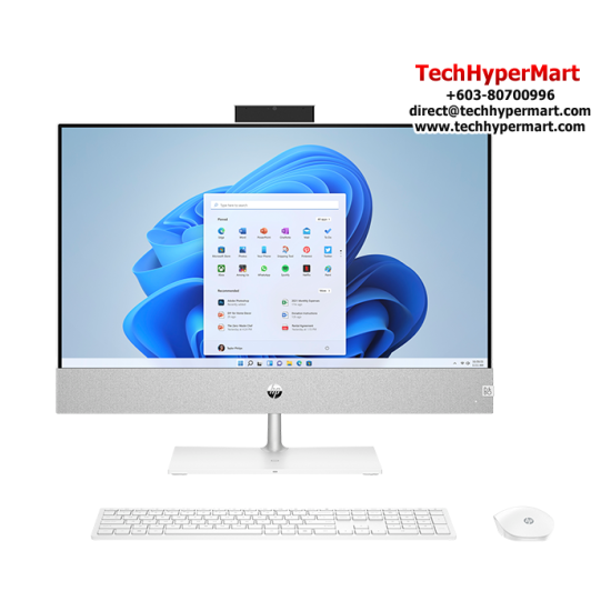 HP Pavilion 24-ca2000d-24-W11 23.8" AIO Desktop PC (i5-13400T, 24GB, 512GB, Integrated, W11H, Off H&S, Touchscreen)