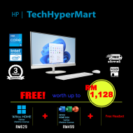 HP 24-cr0138d 23.8" AIO Desktop PC (i5-1334U, 8GB, 512GB, Integrated, W11H, Off Home 2024 + Off 365 Basic)