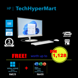 HP 24-cr0146d 23.8" AIO Desktop PC (N100, 8GB, 512GB, Integrated, W11H, Off Home 2024 + Off 365 Basic)