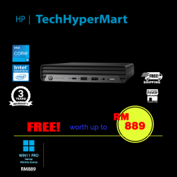 HP Pro 400 G9 A3MK6PT Mini Desktop PC (i5-14500T, 8GB, 512GB, Intel, W11P)