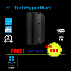 HP Pro 400 G9 A3MK7PT Tower Desktop PC (i3-14100, 8GB, 512GB, Intel, W11P)