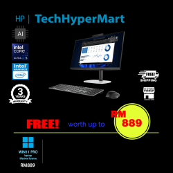 HP ProStudio 4 G1i D68HLPT 23.8" AIO Desktop PC (Ultra 5 235, 16GB, 512GB, Intel, W11P, AI)
