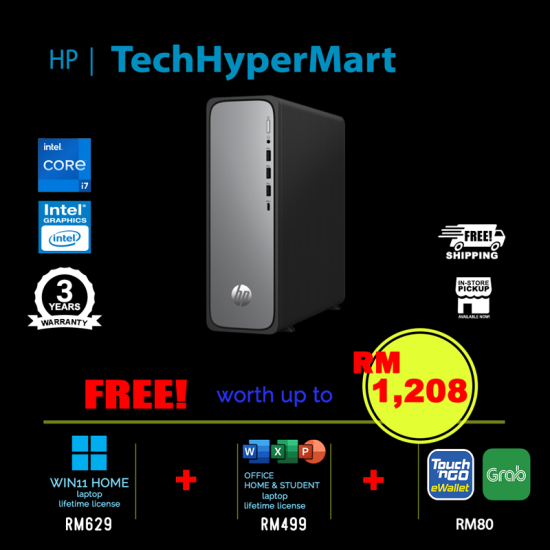 HP OmniDesk Slim S03-0018d-24-W11 Desktop PC (i7-14700, 24GB, 512GB, Intel, W11H, Off H&S + Off 365 Basic) HP OmniDesk Slim S03-0018d-24-W11 Desktop PC (i7-14700, 24GB, 512GB, Intel, W11H, Off H&S + Off 365 Basic)