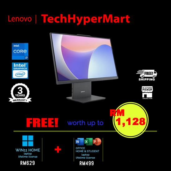 Lenovo IdeaCentre AIO 27IRH9 F0HM0029MI-24-W11 27" Desktop PC (i7-13620H, 24GB, 512GB, Intel, W11H, Off H&S, Touchscreen) Lenovo IdeaCentre AIO 27IRH9 F0HM0029MI-24-W11 27" Desktop PC (i7-13620H, 24GB, 512GB, Intel, W11H, Off H&S, Touchscreen)