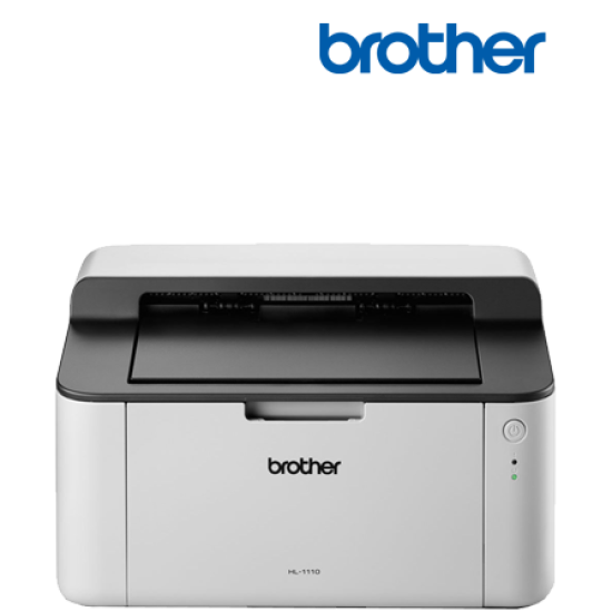 Brother Mono Laser HL-1110 Printer (Print, Up to 20/21ppm, 600 x 600dpi resolution, Manual Duplex)