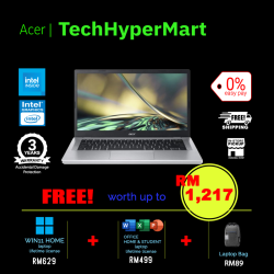 Acer Aspire 3 A314-36P-C6PG-1-W11-EPP 14" Laptop/ Notebook (N100, 8GB, 1TB, Intel, W11H, Off H&S)