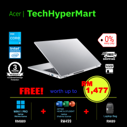 Acer Aspire 3 A315-510P-38RX-1-W11P-EPP 15.6" Laptop/ Notebook (i3-N305, 8GB, 1TB, Intel, W11P, Off H&S)