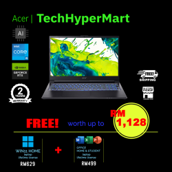 Acer Aspire 7 Gaming A715-59G-52MD 15.6" Laptop/ Notebook (i5-12450H, 16GB, 512GB, NV RTX3050, W11H, Off H&S + Off 365 Basic, 144Hz, AI Chip)