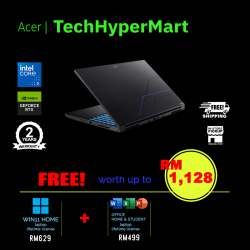 Acer Aspire 7 A715-59G-54Q6-16-W11 15.6" Laptop/ Notebook (Core 5 210H, 16GB, 512GB, NV RTX3050, W11H, Off H&S + Off 365 Basic, 144Hz)