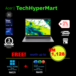 Acer Aspire Go AG14-I71M-52DP-1-W11-EPP 14" Laptop/ Notebook (Ultra 5 125H, 16GB, 1TB, Intel Arc, W11H, Off H&S + Off 365 Basic, AI)