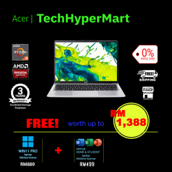 Acer Aspire Lite AL14-45P-R1K9-1-W11P-EPP 14" Laptop/ Notebook (Ryzen 3 5400U, 8GB, 1TB, AMD Radeon, W11P, Off H&S + Off 365 Basic)