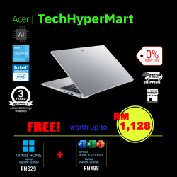Acer Aspire Lite AL15-32P-C6X3-1-W11-EPP 15.6" Laptop/ Notebook (N4500, 8GB, 1TB, Intel, W11H, Off H&S + Off 365 Basic, AI)