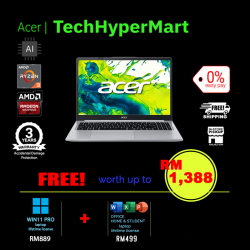 Acer Aspire Lite AL15-46P-R8LD-1-W11P-EPP 15.6" Laptop/ Notebook (Ryzen 3 5400U, 8GB, 1TB, AMD Radeon, W11P, Off H&S + Off 365 Basic, AI)
