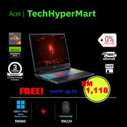 Acer Nitro AN16-41-R39F-2-W11P-EPP 16" Laptop/ Notebook (Ryzen 9 7940HS, 32GB, 2TB, NV RTX4070, W11P, 165Hz)